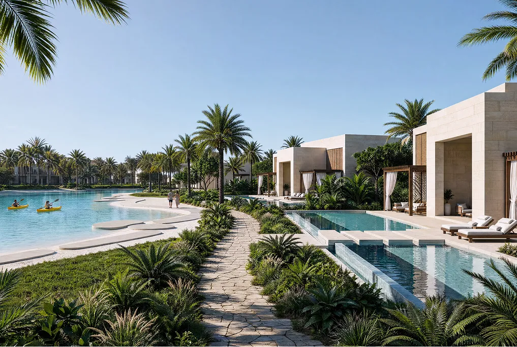 Resort-style moments by the water