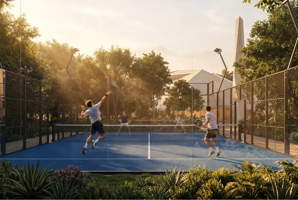 Padel courts for active living
